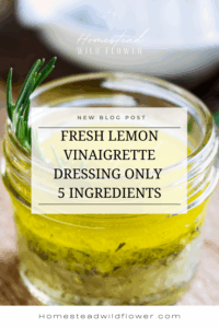 Lemon Vinaigrette Dressing (5 Ingredients, So Fresh!)